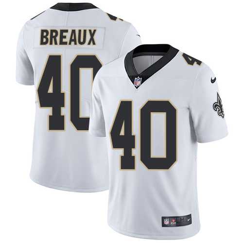 Nike New Orleans Saints #40 Delvin Breaux White NFL Vapor Untouchable Limited Jersey,We sell and wholesale Nike New Orleans Saints #40 Delvin Breaux White NFL Vapor Untouchable Limited Jersey on line form chian!